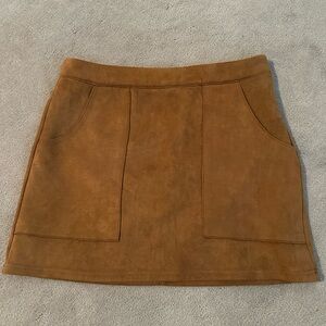 AKIRA Camel Mini Skirt